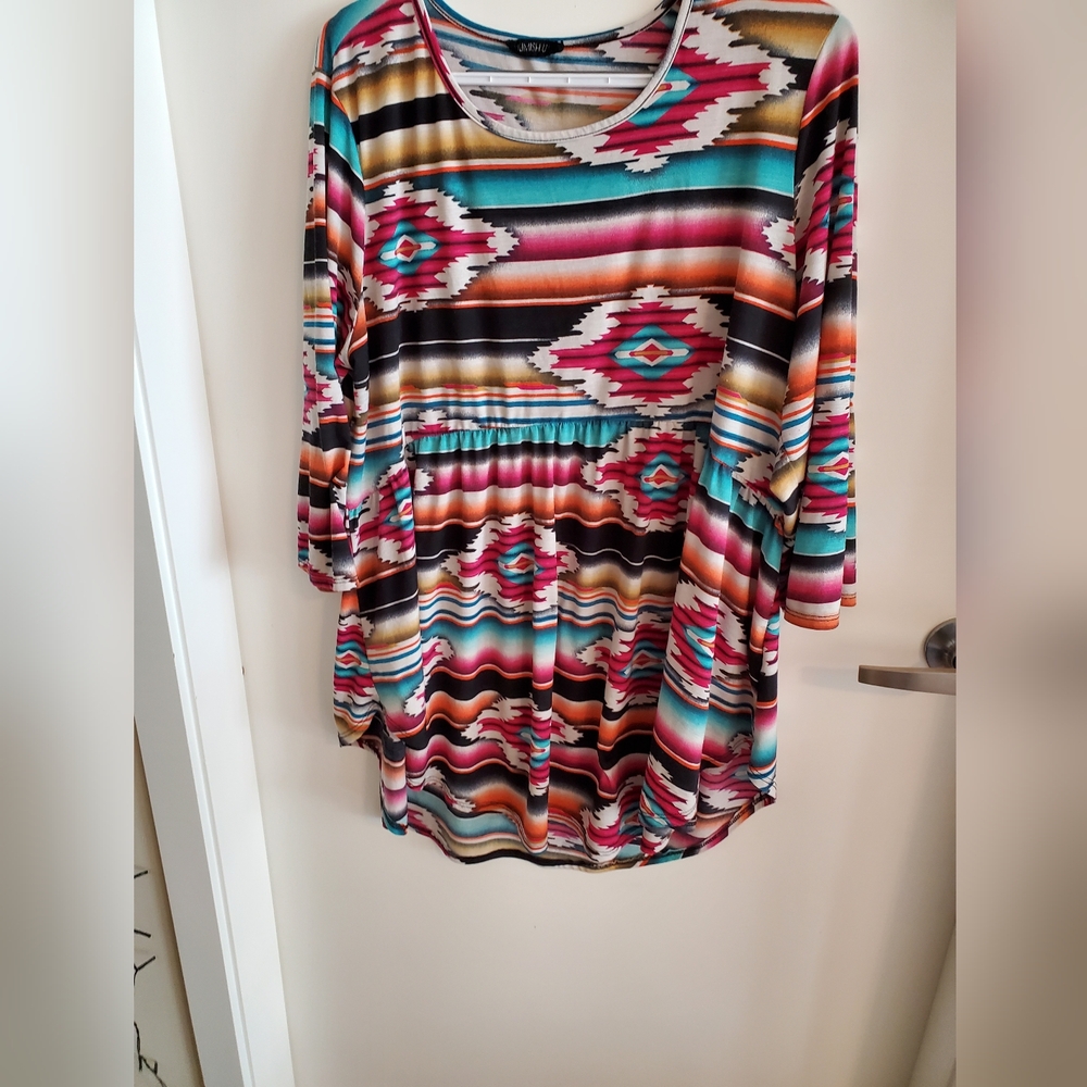 Heimish USA Babydoll 3/4 Sleeve Top